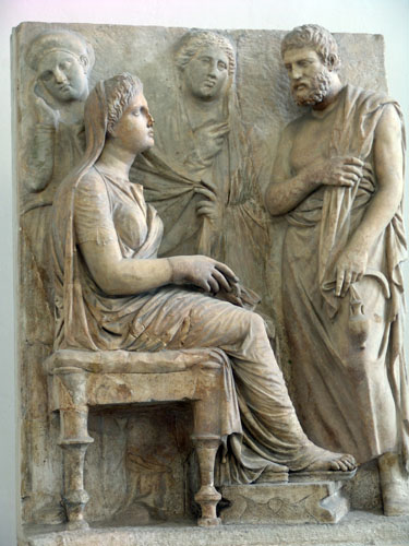 BERLÍN08 (046) Pergamon relleu funerari 340 a. C.